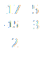 Division entière de 17 par 5 posée